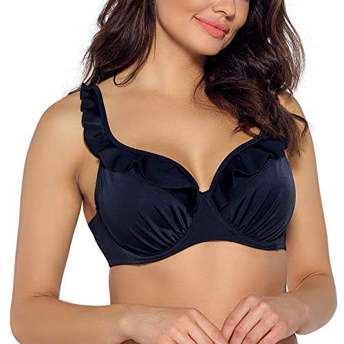 AVA Damen Bikinioberteil Bademode Bikinihose Gemustert Klassisch Strandmode SK-213, Schwarz,70F AVA Damen Bikinioberteil Bademode Bikinihose Gemustert Klassisch Strandmode SK-213, Schwarz,70F von AVA