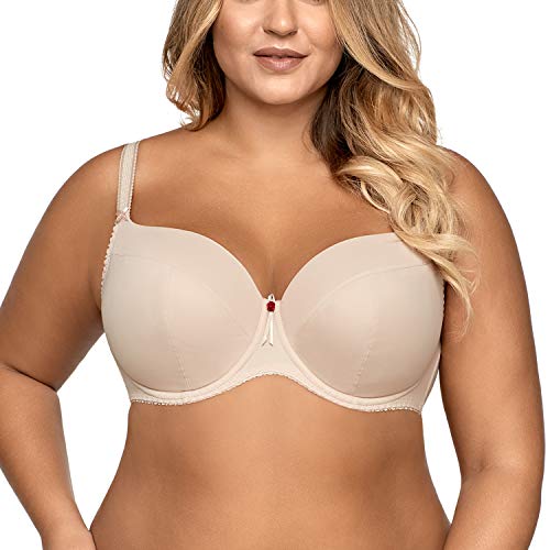 AVA Damen Bügel BH Schalen Glatt Große Brüste Unterwäsche 1263, Beige,95B von AVA