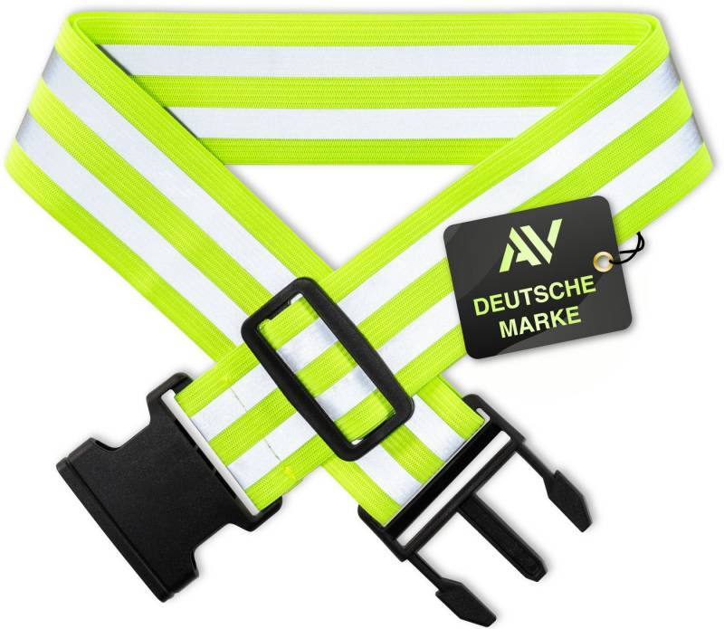 AVANA Hüftgürtel Reflektor Gürtel Reflektorgurt Reflektierender Sicherheitsgürtel Gurt (Reflexgurt) hohe Sichtbarkeit, Joggen, Fahrradfahren, Reflektorgürtel von AVANA