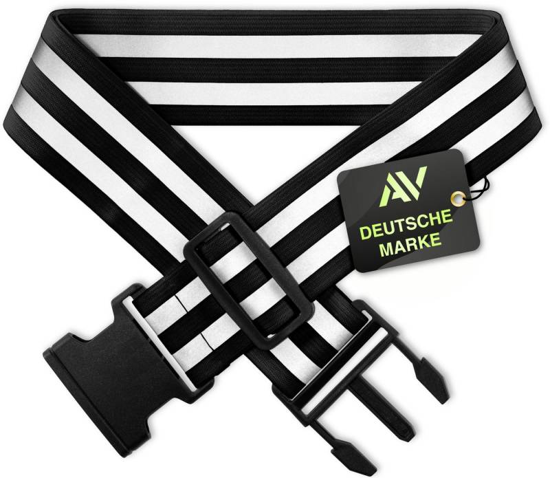 AVANA Hüftgürtel Reflektor Gürtel Reflektorgurt Reflektierender Sicherheitsgürtel Gurt (Reflexgurt) hohe Sichtbarkeit, Joggen, Fahrradfahren, Reflektorgürtel von AVANA