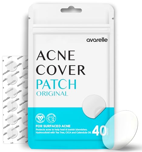 Avarelle Pickel Patch Hydrocolloid - 40 Patches - Made in Korea - Pimple Patch Pflaster (Variety Pack / 40 FLECKEN) von AVARELLE