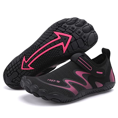 AVASAGS Badeschuhe Wasserschuhe Strandschuhe Surfschuhe Barfuß Yoga Schuhe für Wassersport für Damen Herren (A-Roserot, eu_Footwear_Size_System, Adult, Numeric, medium, Numeric_37) von AVASAGS