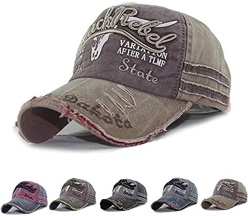 AVASAGS Baseball Kappe für Männer und Frauen, Vintage Baseballmütze Basecap Baseballcap, Outdoor Freizeit Einstellbare Retro Mützen Caps Kappe (A-Khaki) von AVASAGS