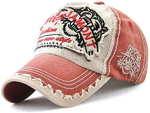 AVASAGS Baseball Kappe für Männer und Frauen, Vintage Baseballmütze Basecap Baseballcap, Outdoor Freizeit Einstellbare Retro Mützen Caps Kappe (B-Rosa) von AVASAGS