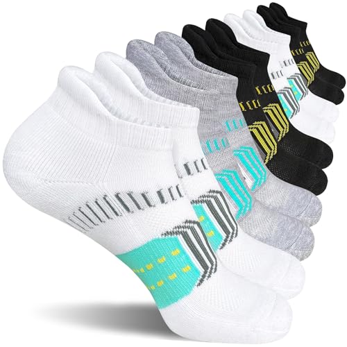 AVAYUU Sneaker Socken Damen 35-38 39-42, 5 Paar Füßlinge Sportsocken Atmungsaktives Kurz Socken Frauen Gepolsterte Laufsocken Mädchen Söckchen von AVAYUU