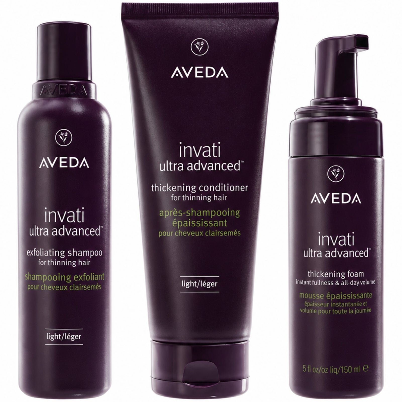 Aveda Invati Ultra Advanced Light Thickening Routine Bundle von AVEDA