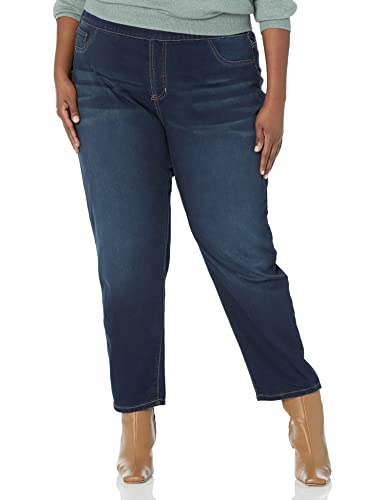 Avenue Damen hoher Taille in Übergröße Jeans, Rg Dkws, 50/52 DE/Mehr von AVENUE