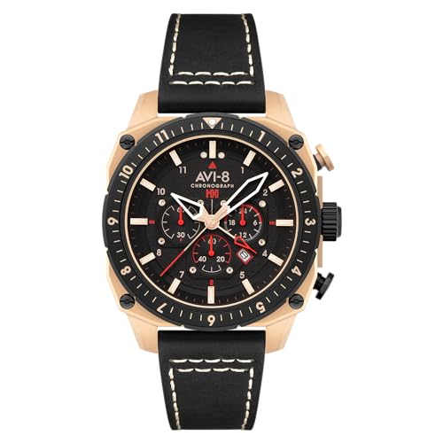 AVI-8 Hawker Hunter Atlas Dual Time Chronograph Jet Black AVI-8 Hawker Hunter Atlas Dual Time Chronograph Jet Black von AVI-8