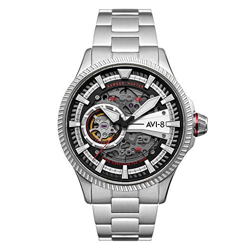 AVI-8 Herren Analog Automatik Uhr mit Edelstahl Armband AV-4078-22 von AVI-8