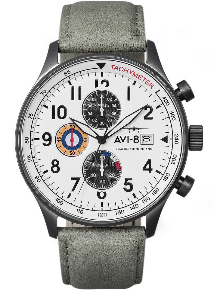 AVI-8 Quarzuhr AVI-8 AV-4011-0B Hawker Hurricane Chronograph 42mm 5ATM AVI-8 AV-4011-0B Hawker Hurricane Chronograph 42mm 5ATM von AVI-8