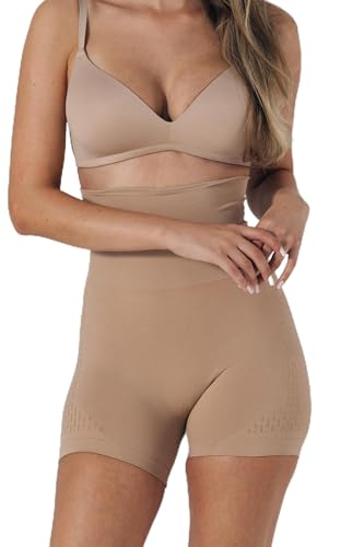 AVINIQUE Damen Shapewear Bauchweg Hose mit Anti Rutsch Effekt für Kleider und Röcke| stark formender Shaping Effekt für den Bauch | Slip Unterwäsche (Nude, XL) von AVINIQUE