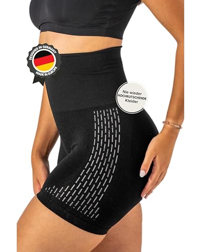 AVINIQUE Damen Shapewear Bauchweg Hose mit Anti Rutsch Effekt für Kleider und Röcke| stark formender Shaping Effekt für den Bauch | Slip Unterwäsche (Schwarz, M) von AVINIQUE