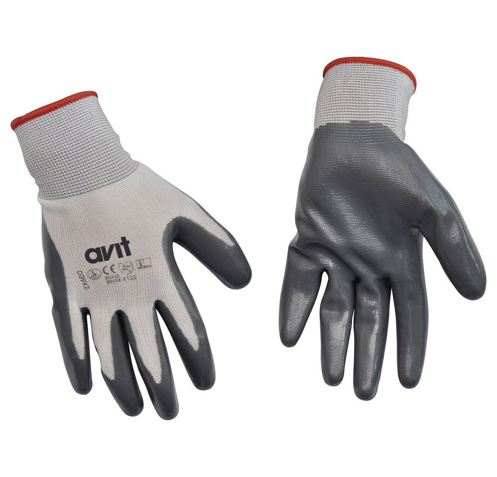 AVIT Arbeitshandschuhe AVIT AV13072 Nitril Arbeitshandschuh Größe (Handschuhe): 9, L EN 397 von AVIT