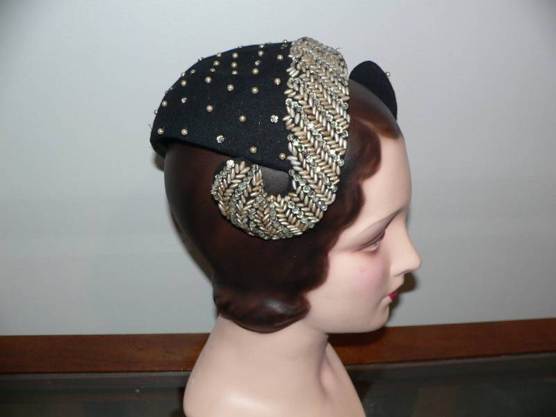 1950Er Jahre G Howard Hodge Jeweled Cocktail Hut von AVIVB