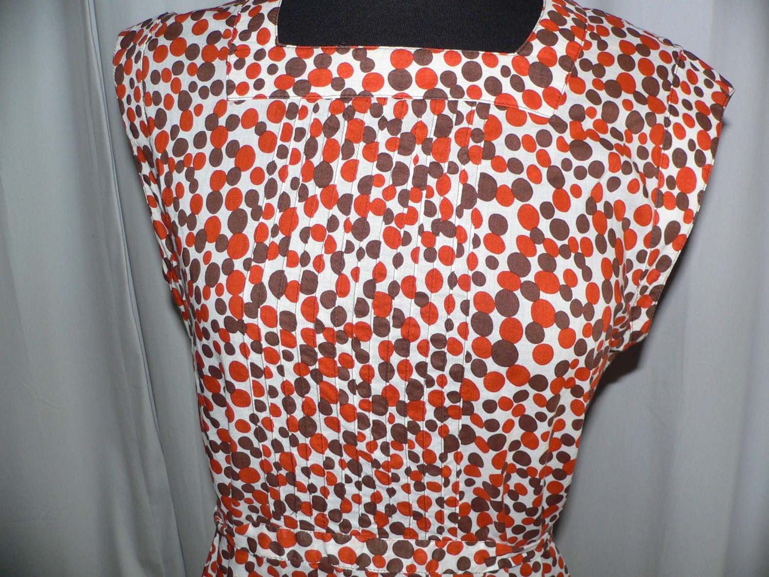 50Er Jahre Baumwolle Polka Dot Sommerkleid von AVIVB