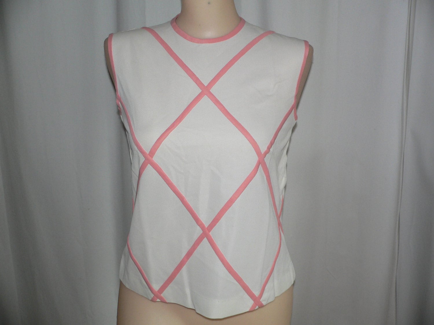 Ärmellose Weiße Sommerbluse Mit Pfirsich Aus Nylon-Polyester von AVIVB