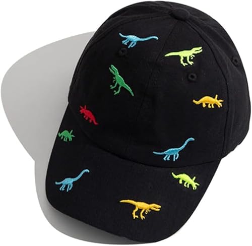 2-6 Jahren Sommer Kinder Baseball Cap Dinosaurier Baseballmütze Kappe Snapback Baumwolle Sonnenhut Outdoor Hut Verstellbare Baseballkappe für Junge Mädchen Baby Golf Cap Sport Mütze Anti-UV Sommerhut von AVJERA