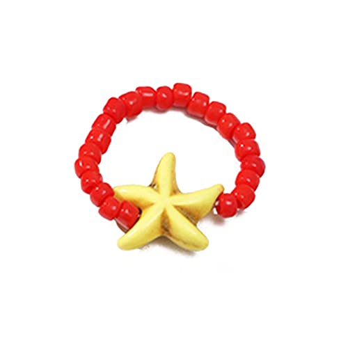 AVKGCZ Handgefertigte Perlenringe Farbenfrohe Reisperlen Stapelbare Seesterne Perlen Schmuck Geschenkringe AVKGCZ Handgefertigte Perlenringe Farbenfrohe Reisperlen Stapelbare Seesterne Perlen Schmuck Geschenkringe von AVKGCZ