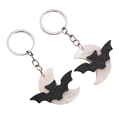 AVKGCZ Mehrzweckfledermaus Fledermaus Fledermaus Stally Acryl Schlüsselanhänger Vendellöte Vielseitiges Zauberzubehör Für Schlüssel Und Handtaschen 2 Teile Acryl Und Legierungstschlüsselkette von AVKGCZ