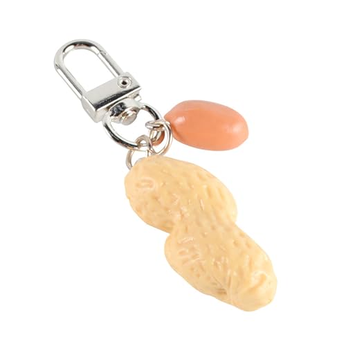 AVKGCZ Niedlichkeit Erdnussform Keychain Fun Bag Charme Stylish Key Schmuck PVC Legierung Textur Geeignet Für Frauen Und Männer Präsentieren Männer Schlüsselringzubehör von AVKGCZ