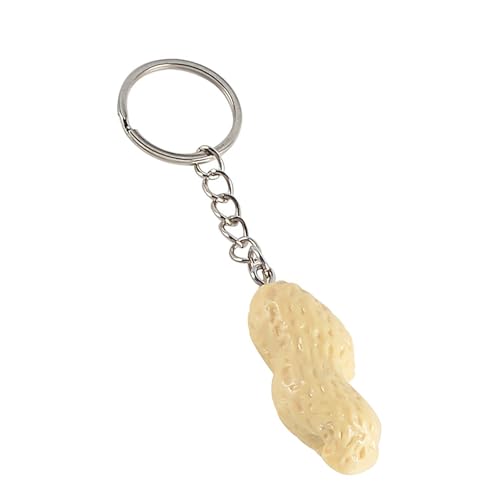 AVKGCZ Niedlichkeit Erdnussform Keychain Fun Bag Charme Stylish Key Schmuck PVC Legierung Textur Geeignet Für Frauen Und Männer Präsentieren Männer Schlüsselringzubehör von AVKGCZ