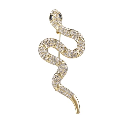 AVKGCZ Stilvolle Schlangen Inspirierte Brosche Modische Serpentiner Brosche In Robustem Metall Mit Funkelnden Highlight Elegant Brosche Pin AVKGCZ Stilvolle Schlangen Inspirierte Brosche Modische Serpentiner Brosche In Robustem Metall Mit Funkelnden Highlight Elegant Brosche Pin von AVKGCZ