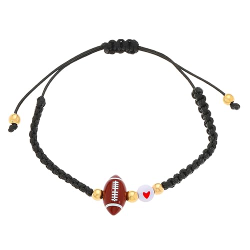 AVKGCZ Unisex Sports Theme Armband Mit Fußballperlen Dehnbar Bequemes Armband Sport Themativer Handketten Leichter Themenschmuck von AVKGCZ