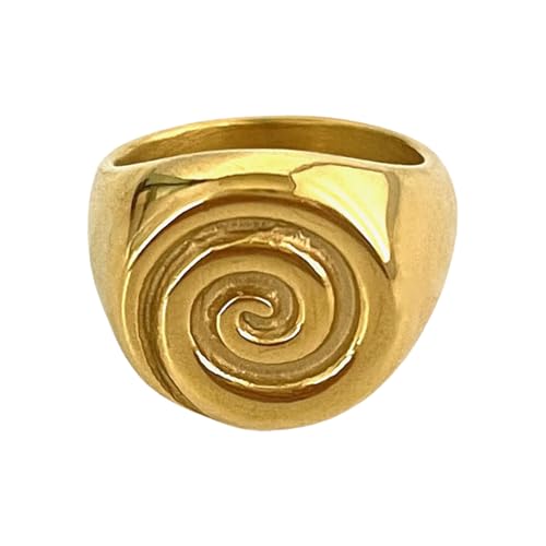 AVKGCZ Verstellbare Künstlerische Hohlspiralen/Muschel/Croissants Ringe Trendy Edelstahlringe Fingerzubehör Für Trendsetterschuhe Spiralen von AVKGCZ