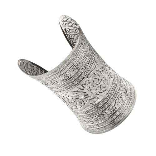 AVKGCZ Vintage Openwork Gravures Muster Armband Dekoration Accessoire Für Frauen Eleganter Metallschmuck In Antiker Goldton Party Verschleiß Armband von AVKGCZ