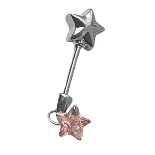 Eleganter Star Zauberstab Zirkonia Studs Stylish Star Zauberstabohrringe Schmuck Mit Zirkon Für Lässige Und Formelle Anlässe Einzigartige Mode Ohr Accessoires von AVKGCZ