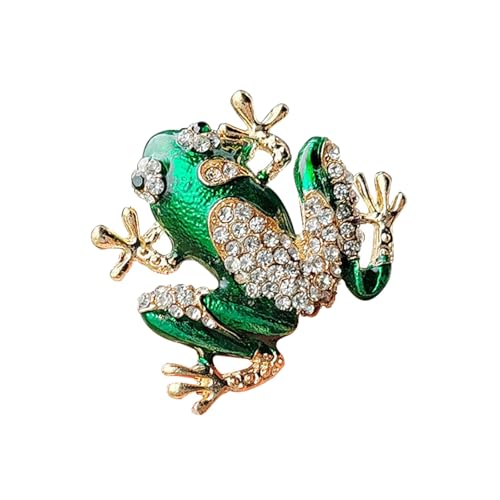 Trendige Strasssteine Frösche Pin Für Ungezwungene Formelle Outfits Funkelnder Kristallisch Geformter Brosche Frauen Schmuckzubehör Elegante Frösche Brosche Mit Strasssteinen von AVKGCZ