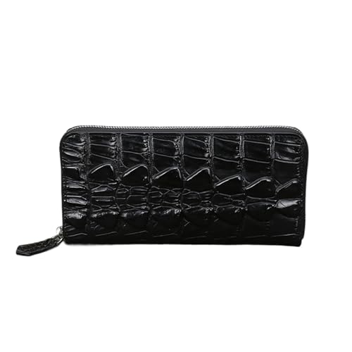 AVLUZ Damen-Geldbörse aus echtem Leder, Vintage-Prägung, Clutch-Geldbörse, modisches Krokodil-Textur-Kreditkartenetui (Color : B) von AVLUZ