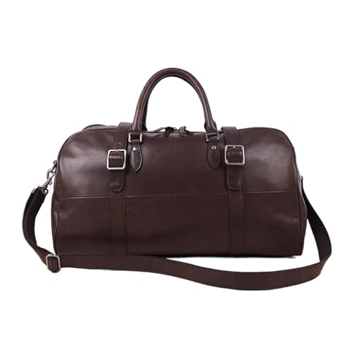 AVLUZ Leder-Reisetasche, Sport-Sporttasche, multifunktionale Retro-Gepäcktasche, wasserdichte Weekender-Übernachttasche for Männer und Frauen (Color : E) von AVLUZ