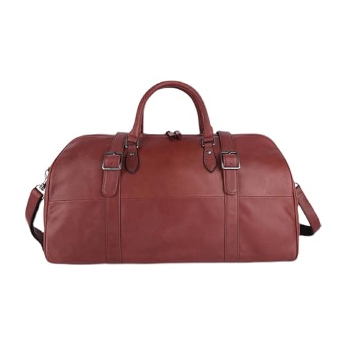 AVLUZ Leder-Reisetasche, Sport-Sporttasche, multifunktionale Retro-Gepäcktasche, wasserdichte Weekender-Übernachttasche for Männer und Frauen (Color : G) von AVLUZ