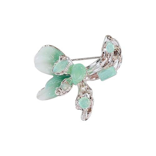 AVLUZ Schmetterlings-Brosche, künstliche Jade-Schmetterlings-Corsage-Broschen, Anstecknadel, elegante Kleidung, Hut, Tasche, Accessoires, Schmuck, Dekoration, Geschenk von AVLUZ