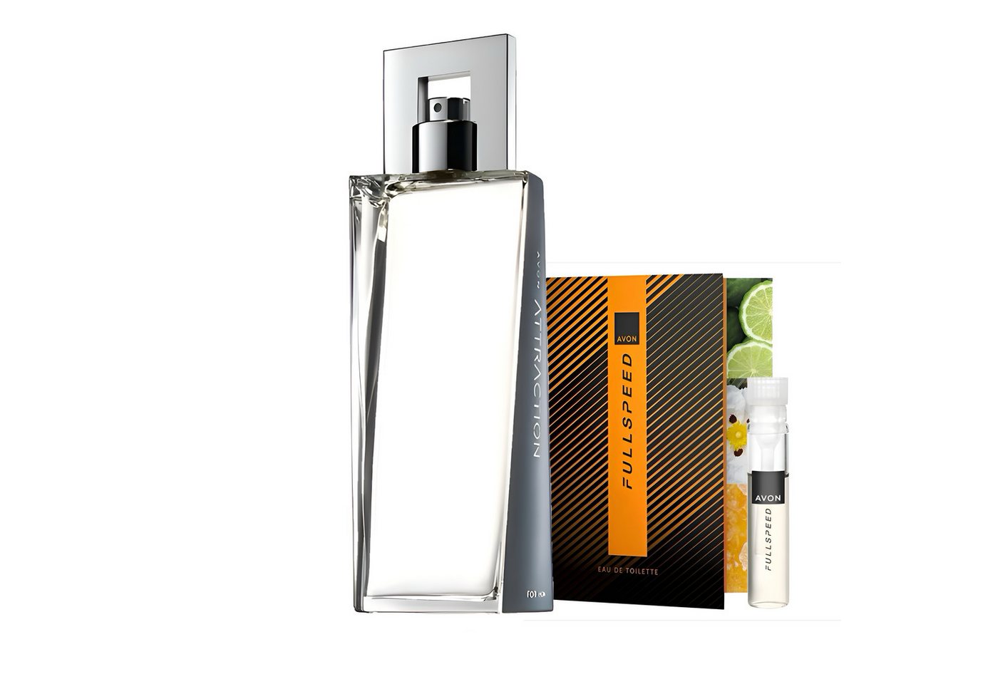 AVON Cosmetics Eau de Parfum Attraction Eau de Toilette 75 ml für Männer + Duftprobe, 2-tlg., Charismatischer Duft mit holziger Tiefe und sinnlicher Wärme von AVON Cosmetics