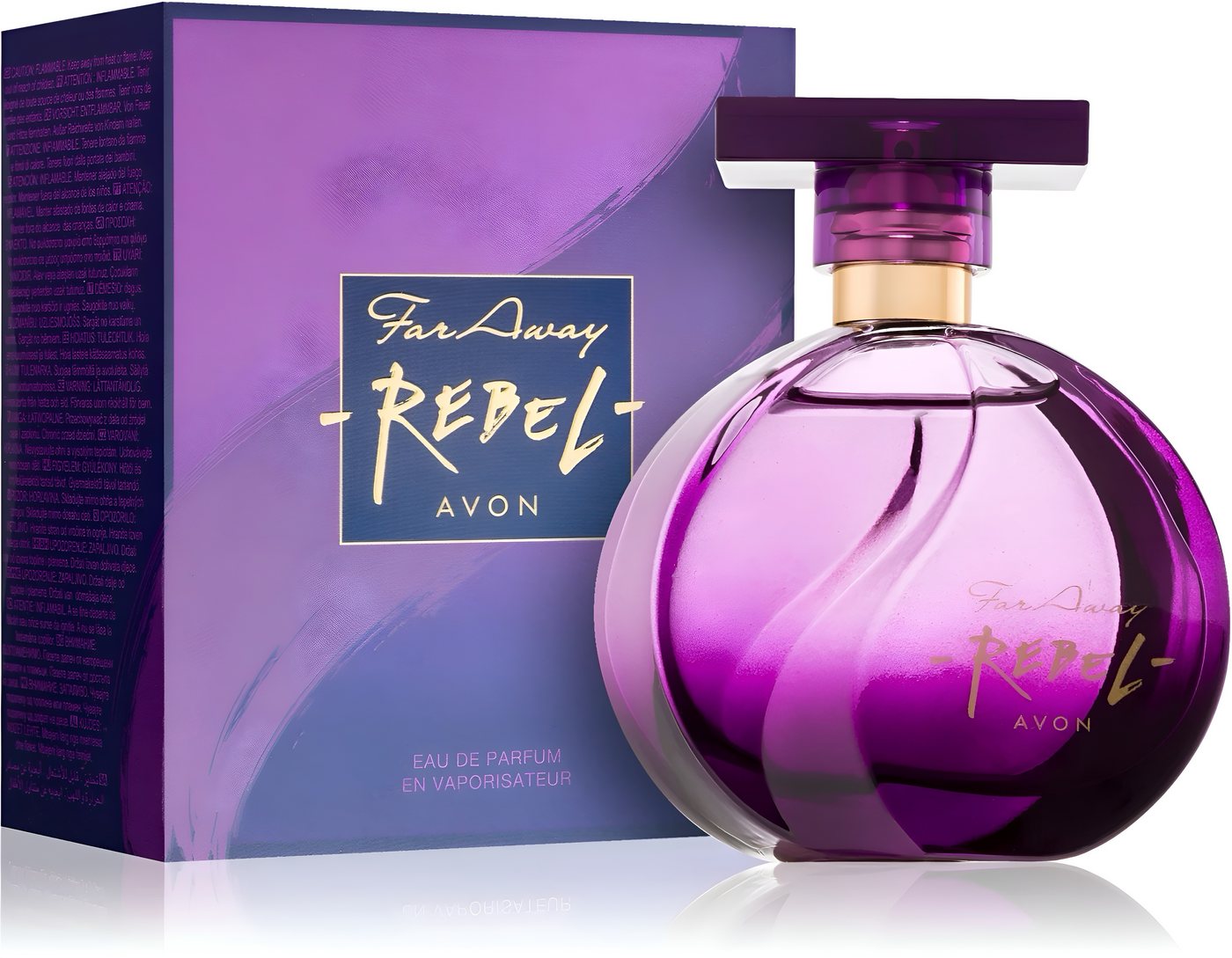 AVON Cosmetics Eau de Parfum FAR AWAY REBEL Taschenspray Geschenk Duft für Damen Set, 1-tlg., Damenparfum, femininer Duft, sinnlicher Duft, langanhaltendes Parfum von AVON Cosmetics