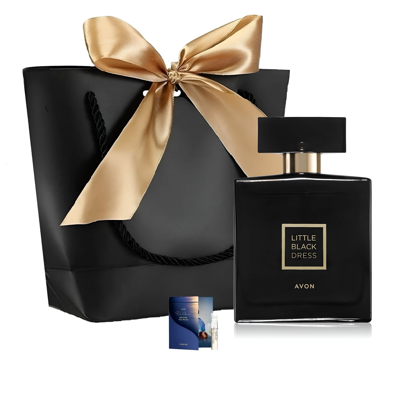 AVON Cosmetics Eau de Parfum Little Black Dress Taschenspray Körperspray Körperlotion Geschenkset, Duft, Eleganz, Blumig, Orientalisch, Zeitlos, Ylang-Ylang, Moschus von AVON Cosmetics