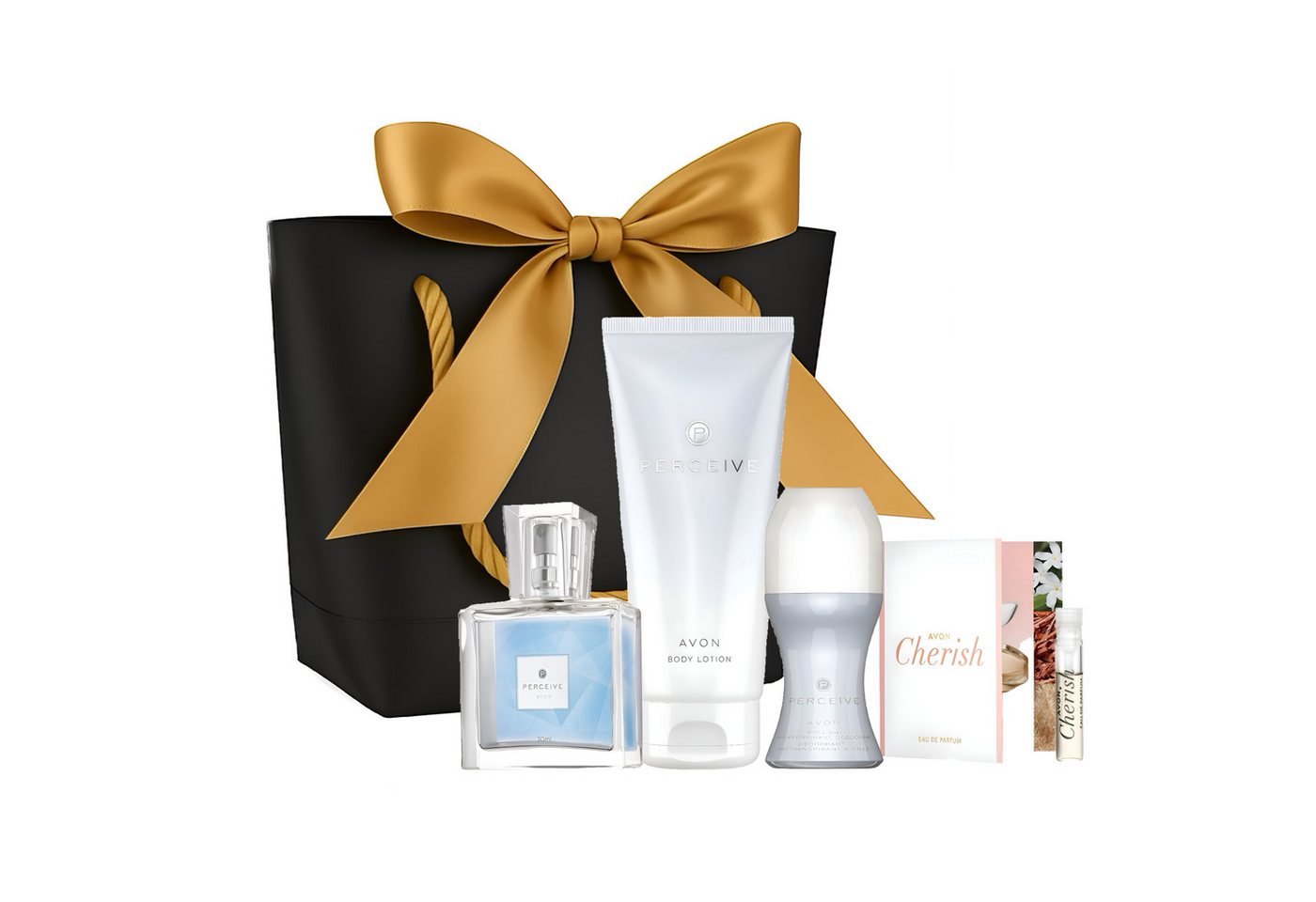 AVON Cosmetics Eau de Parfum PERCEIVE 30ml Duftset, 5-tlg., Mit Duftprobe in eleganter Geschenktüte. AVON Cosmetics Eau de Parfum PERCEIVE 30ml Duftset, 5-tlg., Mit Duftprobe in eleganter Geschenktüte. von AVON Cosmetics