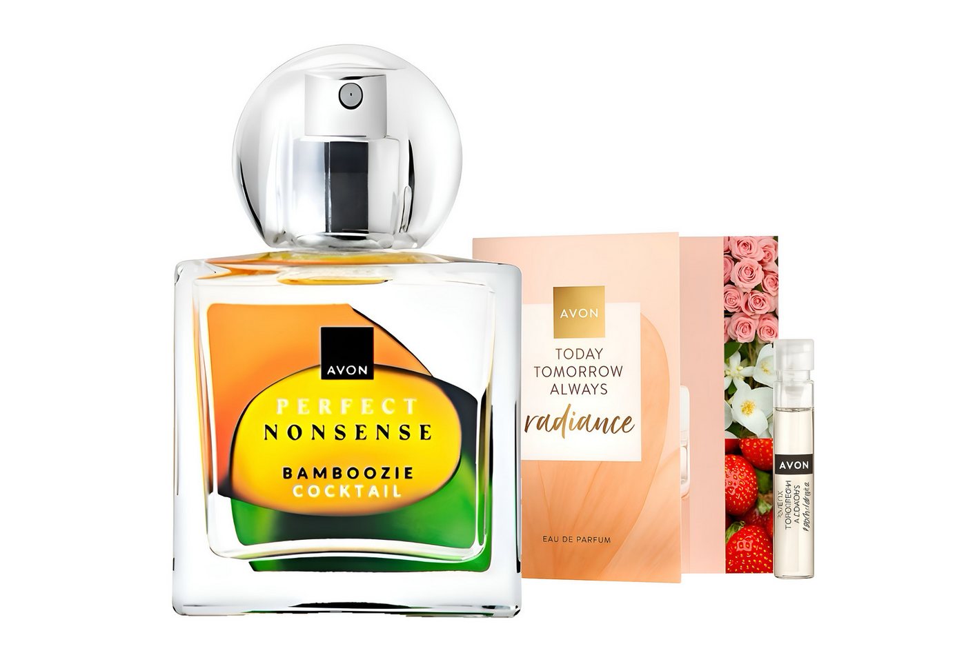 AVON Cosmetics Eau de Parfum Perfect Nonsense Bamboozie Cocktail 50 ml, 2-tlg., Unkonventioneller Duftmix aus Zitrus, Bambus & Gin-Akzenten AVON Cosmetics Eau de Parfum Perfect Nonsense Bamboozie Cocktail 50 ml, 2-tlg., Unkonventioneller Duftmix aus Zitrus, Bambus & Gin-Akzenten von AVON Cosmetics