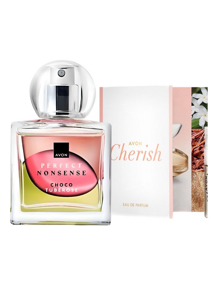 AVON Cosmetics Eau de Parfum Perfect Nonsense Choco Tuberose 50 ml, 2-tlg., Blumig-gourmandiger Duft mit würzigen Akzenten AVON Cosmetics Eau de Parfum Perfect Nonsense Choco Tuberose 50 ml, 2-tlg., Blumig-gourmandiger Duft mit würzigen Akzenten von AVON Cosmetics