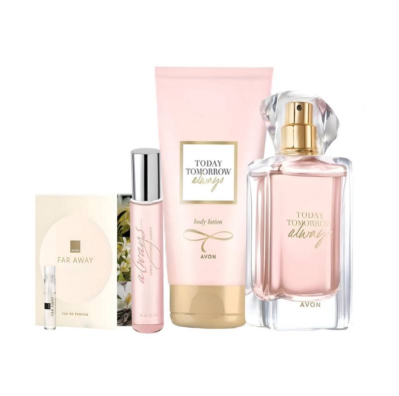 AVON Cosmetics Eau de Parfum TTA Always Parfum 50 ml + Bodylotion 125 ml + Taschenspray 10 ml, 4-tlg., charakteristischer Blumenduft, harmonische Basisnoten von AVON Cosmetics