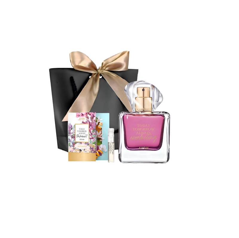 AVON Cosmetics Eau de Parfum TTA EVERLASTING Spray Taschenspray Körpermousse Today Always Geschenk, 3-tlg., TODAY TOMORROW ALWAYS Kollektion, 8 Stunden hält. von AVON Cosmetics
