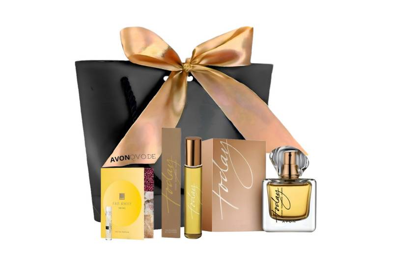 AVON Cosmetics Eau de Parfum TTA TODAY 50 ml Taschenspray 10 ml Damen Geschenkset, 4-tlg., Einzigartiger Duft, Hochwertige Duftkomposition, Geschenktasche von AVON Cosmetics
