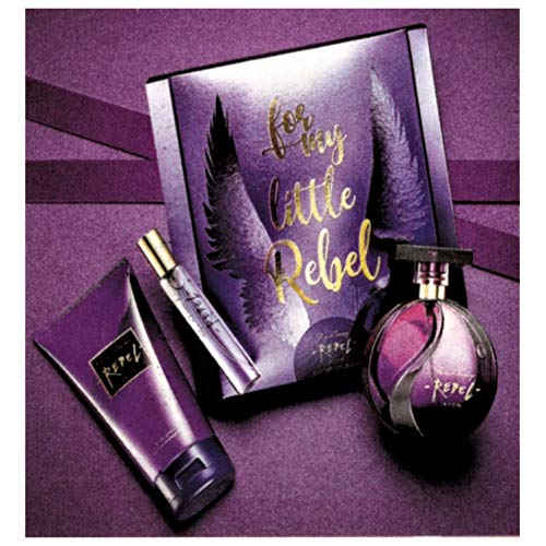 Avon Far Away Rebel Geschenkset Eau de Parfum 50ml Taschenspray 10ml Körperlotion 150ml im Geschenkkarton für die Frau von Avon