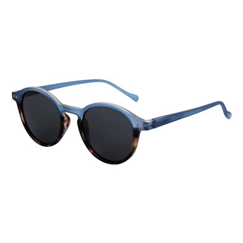 AVQXUY Retro Polarisierte Sonnenbrille Herren Damen Vintage Kleiner runder Rahmen Sonnenbrille Polarisierte Gläser Schutzbrille Schatten, 017 Schwarz Graue Gläser, von AVQXUY