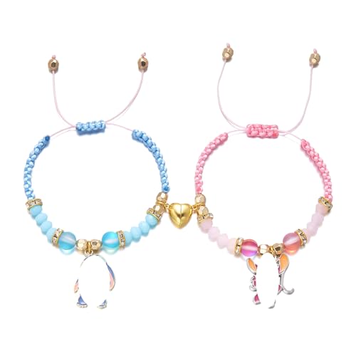 AVRUYPI armkettchen mädchen armband kinder mädchen Kreative Hundert Liebe Magnetische Zopf Armband Paar von AVRUYPI