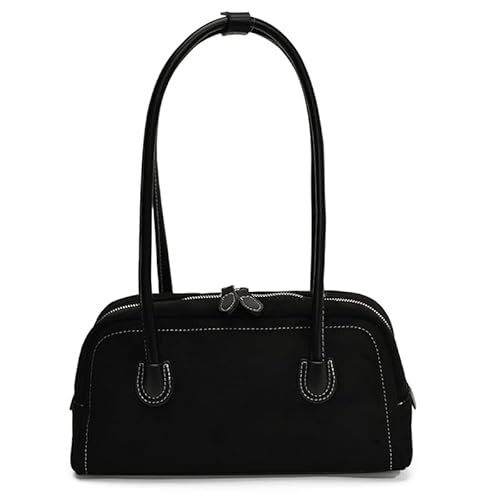 AVZYARDY Damen Elegant Boston Bag Wildtaschenhandlung Vintage Umhängetasche (schwarz) von AVZYARDY