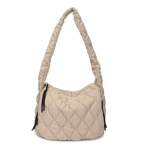 AVZYARDY Faltenwolkenbeutel Die glatte Reißverschluss -Crossbody -Tasche täglich Pendler (Khaki) von AVZYARDY