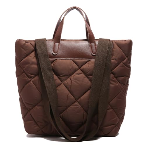 AVZYARDY Frauen Nylon Puffer Einkaufstasche gesteppte Handtasche mit innerer Tasche großer Geld von AVZYARDY